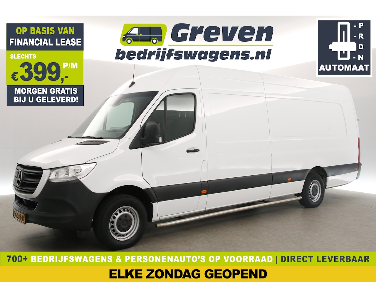 Mercedes-Benz Sprinter - 2.2 CDI 143PK L4H2 Automaat Airco Camera Carplay Cruise Navigatie Sidebars - AutoWereld.nl