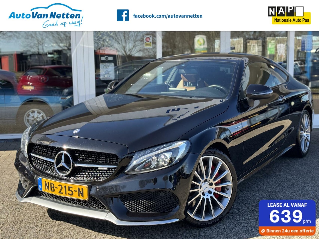 Mercedes-Benz C-klasse Coupé - AMG 43 3.0 V6 Biturbo 368pk Automaat, 4MATIC,Leder,Xenon,Keyless, - AutoWereld.nl