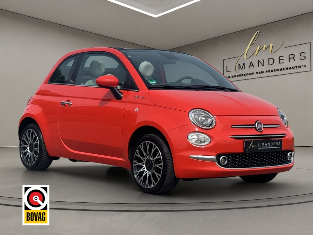 Fiat 500 C - 1.0 Hybrid Dolcevita 2022 ORANJE | Cabriolet | Leder - AutoWereld.nl