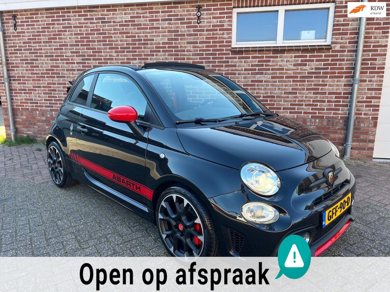 Fiat 500 Abarth - Cabrio 1.4 T-Jet Competizione 70th Anniversary|SABELT|CARBON|CARPLAY|HANDBAK|Volledig gedo - AutoWereld.nl