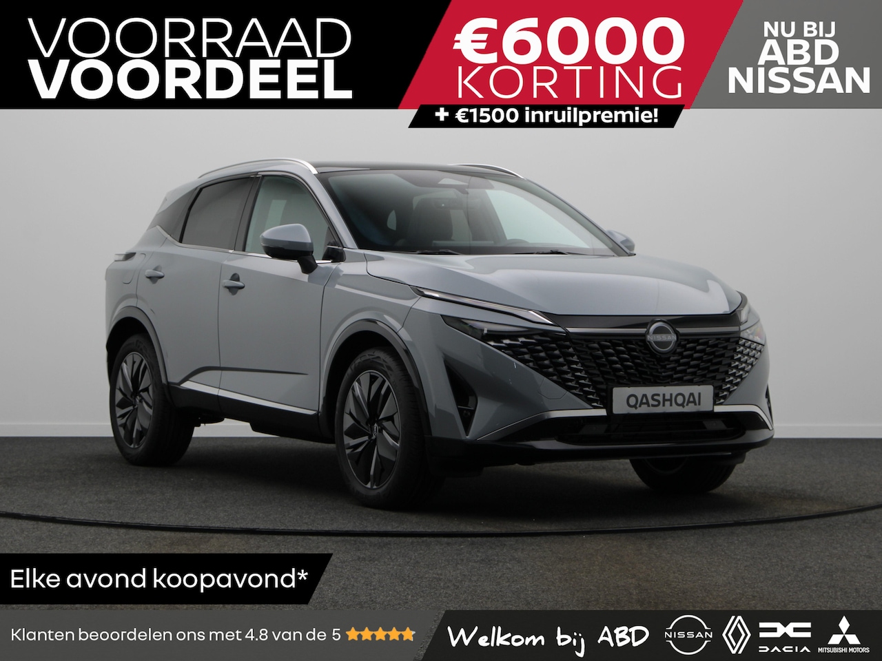 Nissan Qashqai - Tekna + Panoramisch glazen dak + Cold Pack Mild-Hybrid 140 | 12.3" TFT digitale cockpit | - AutoWereld.nl