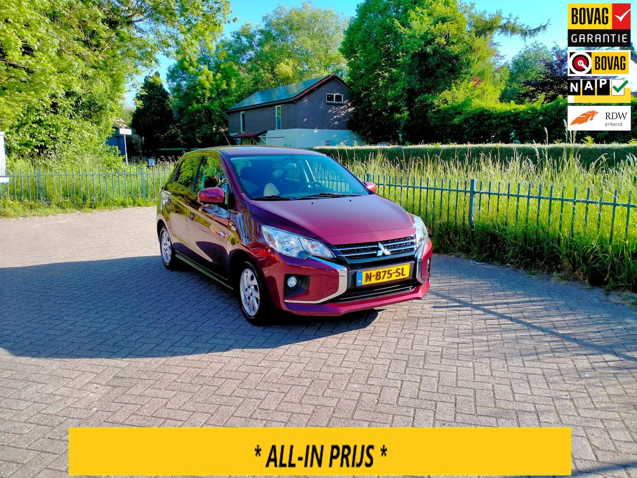 Mitsubishi Space Star - 1.2 Intense luxe airco android carplay stoelverw. 1e eig ALLINPRIJS - AutoWereld.nl