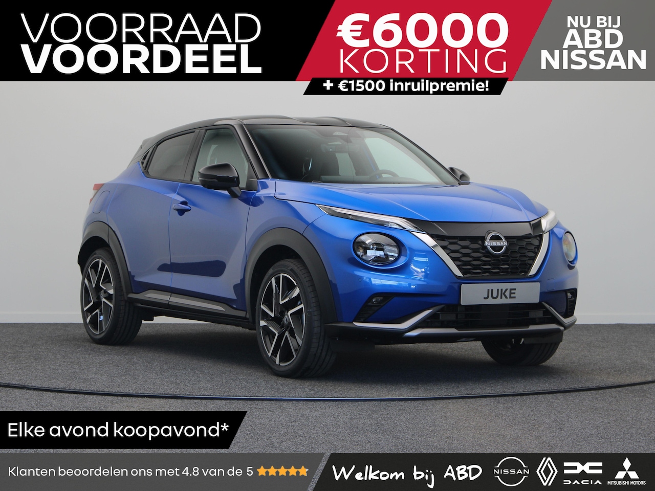 Nissan Juke - N-Design + Interior Pack + Light Cold Pack + Technology Pack 1.6L HYBRID 143 | 17" Lichtme - AutoWereld.nl