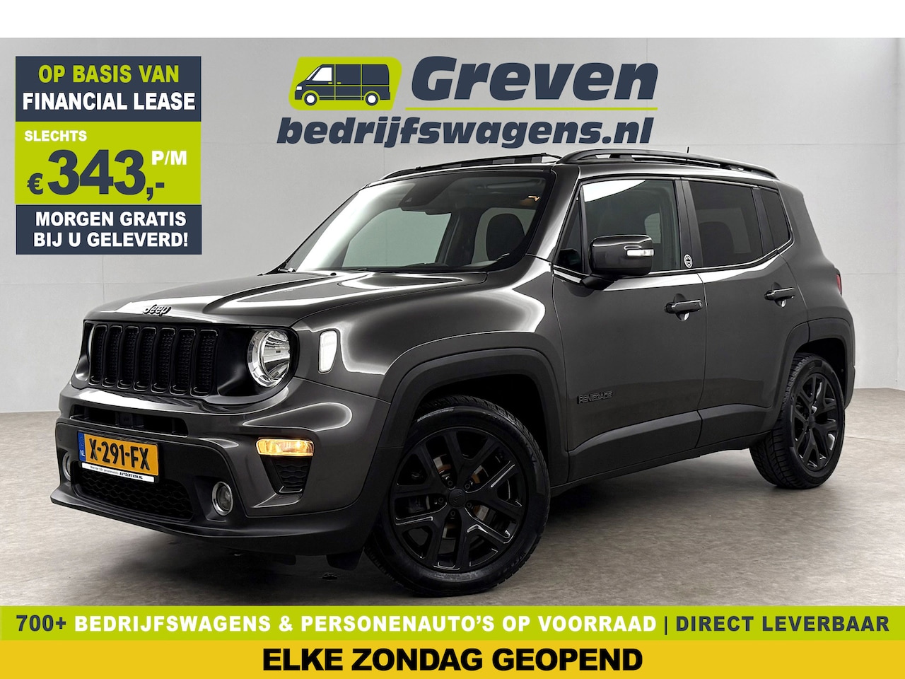 Jeep Renegade - 1.3T DDCT Limited 150PK Automaat Pano Clima Cruise 18"LMV Elektrpakket - AutoWereld.nl