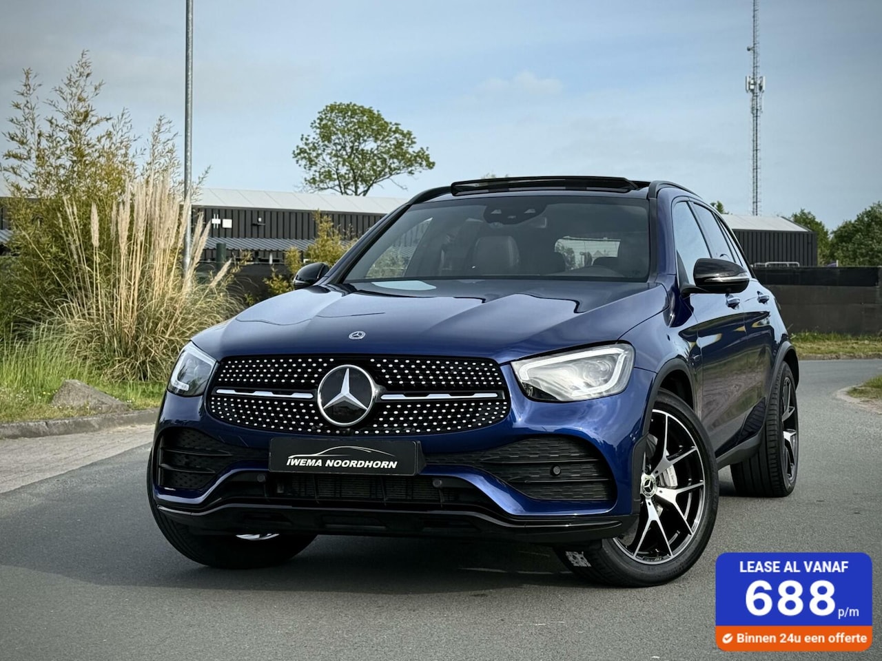 Mercedes-Benz GLC-klasse - 300de 4MATIC AMG Panoramadak|Camera 360°|Burmester®|Luchtvering|Keyless|Night pakket|Trekh - AutoWereld.nl