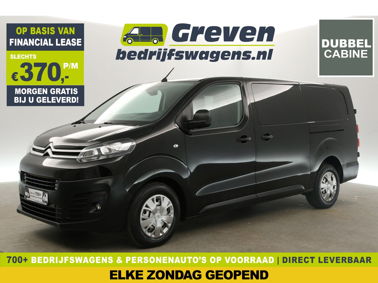 Citroën Jumpy - 2.0 BlueHDI L3H1 Dubbele Cabine 6 Persoons 2xSchuifdeur Airco 360Camera Cruise Carplay PDC - AutoWereld.nl