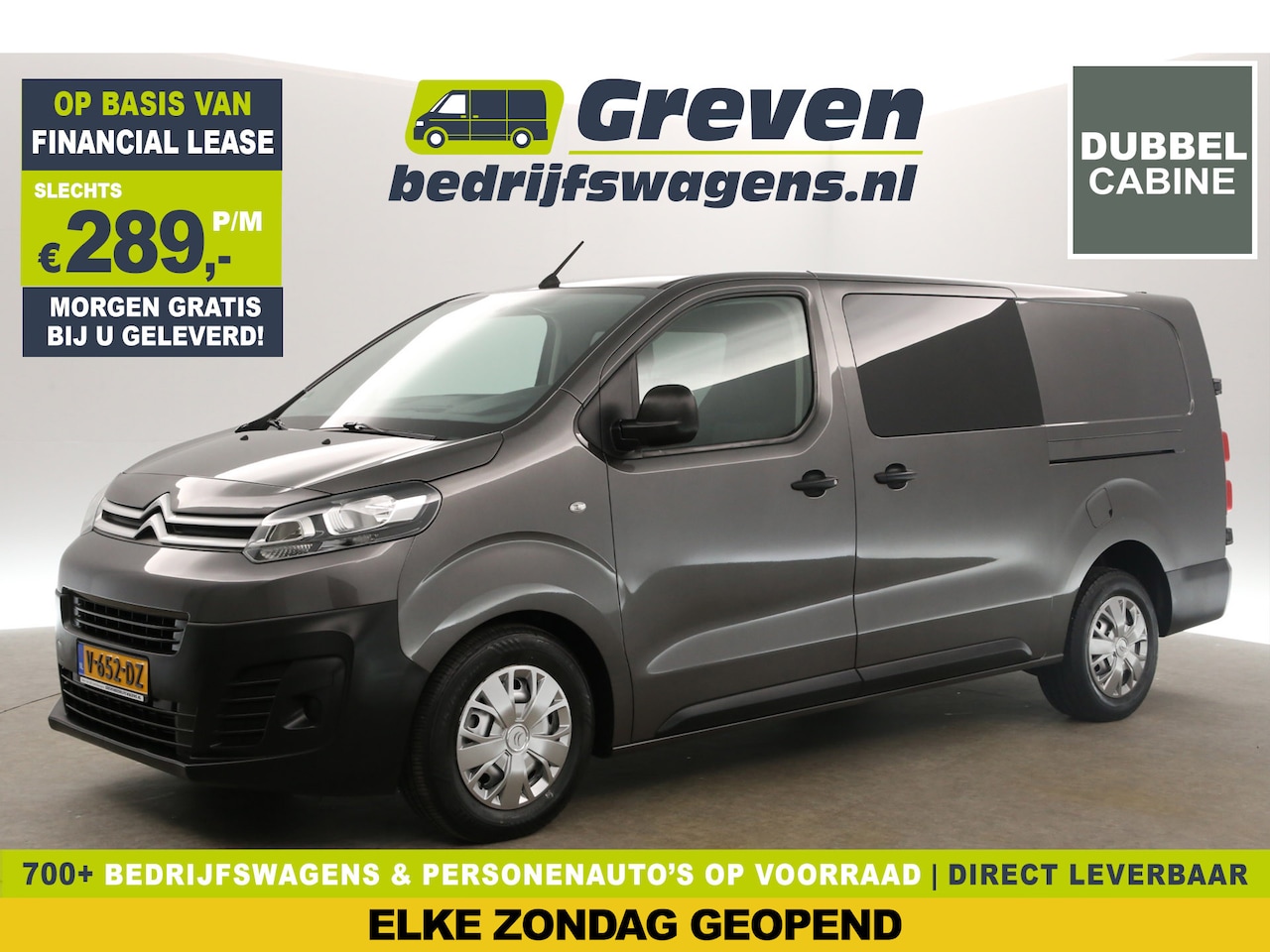 Citroën Jumpy - 2.0 BlueHDI L3H1 | Dubbele Cabine | 5 Persoons | Airco Cruise 2xSchuifdeur Parkeersensoren - AutoWereld.nl