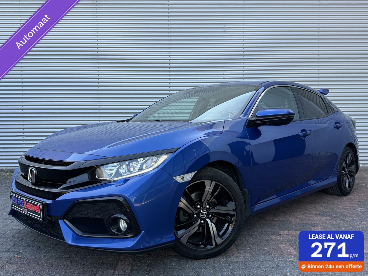 Honda Civic - 1.0 i-VTEC Autom Cruise Led Carplay Camera 2018 Eerste Eigenaar Vol Opties Perfecte Staat - AutoWereld.nl