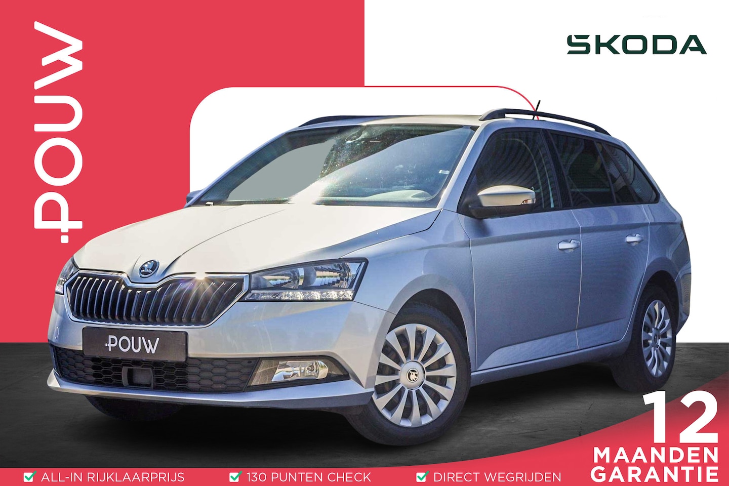 Skoda Fabia Combi - 1.0 TSI 95pk Ambition | Parkeersensoren Achter | DAB | Apple CarPlay/ Android Auto | Reser - AutoWereld.nl