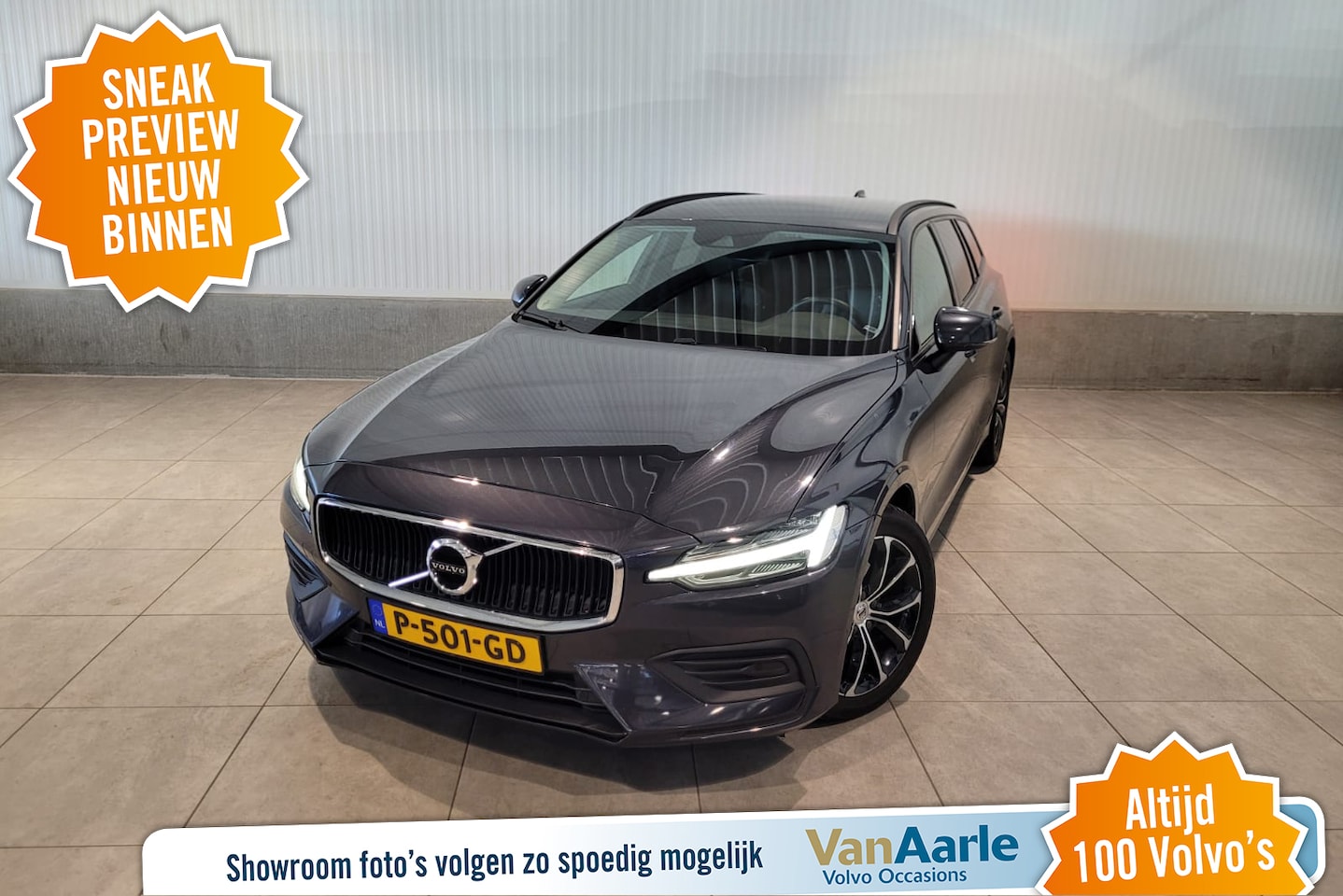 Volvo V60 - D4 Aut. Leder Parkeercamera Adapt.CruiseControl 190pk - AutoWereld.nl