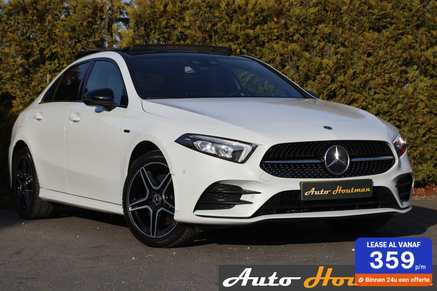 Mercedes-Benz A-klasse - 250 e 218PK AMG Limited A. Cruise|Carplay|Pano|Widescreen|E.trekhaak|Leder|Camera|Parelmoe - AutoWereld.nl