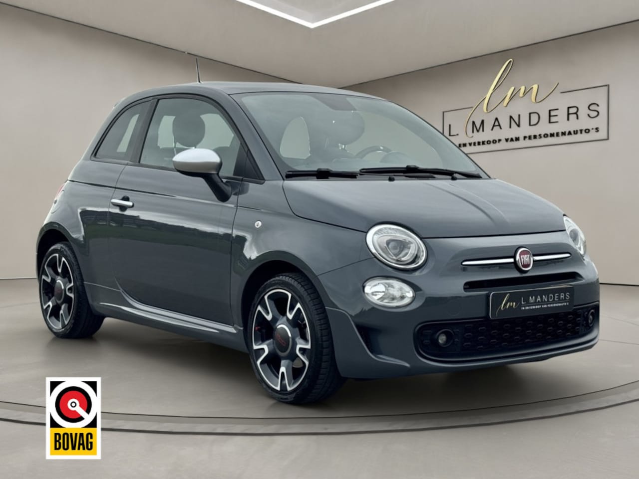 Fiat 500 - 1.0 Hybrid Rockstar 2020 GRIJS | Panoramadak | Apple CarPlay | A - AutoWereld.nl