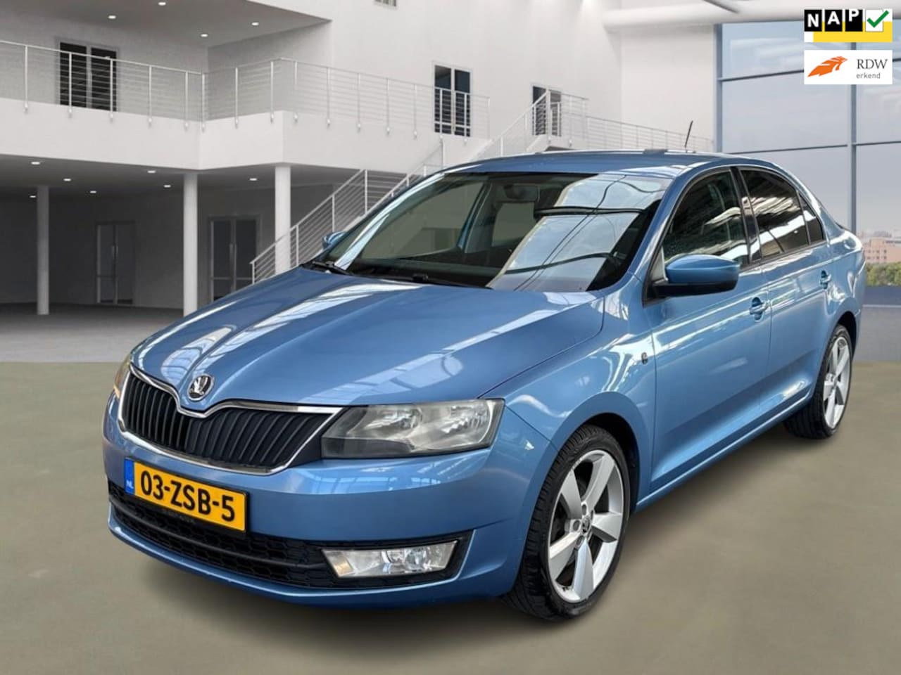 Skoda Rapid - 1.2 TSI Greentech Elegance Businessline/NAVI/PSENSOR/STOELVERW/TREKHAAK/BOEKJES/2XSLEUTELS - AutoWereld.nl