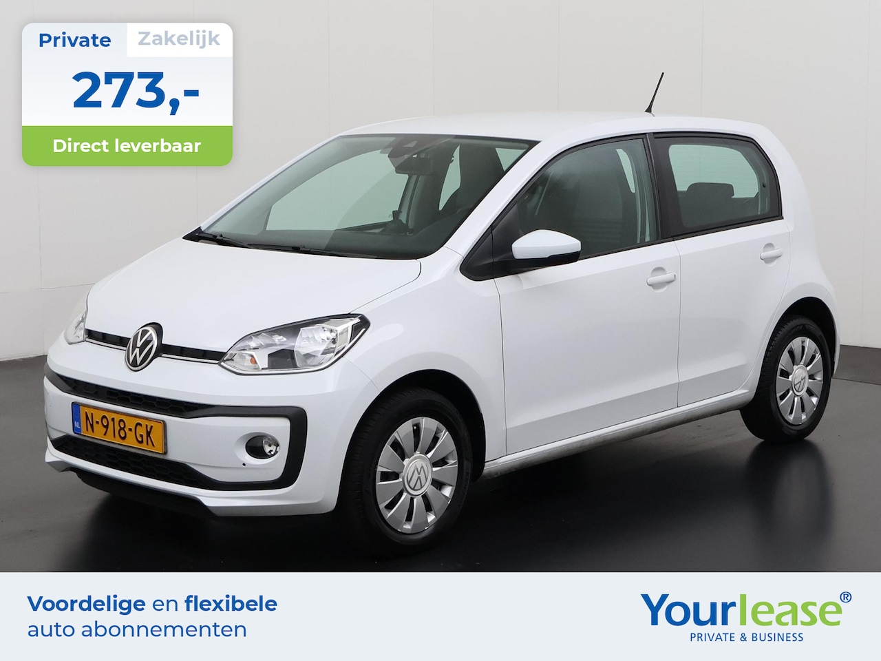 Volkswagen Up! - 1.0 | All-in 273,- Private Lease | Zondag Open! - AutoWereld.nl