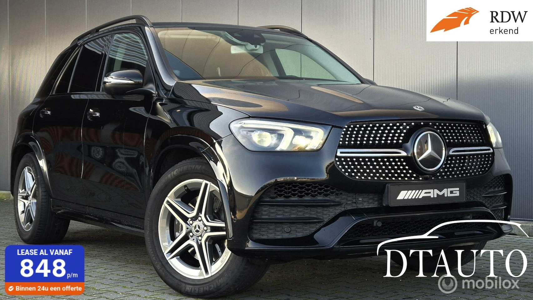 Mercedes-Benz GLE-Klasse - 350d V6 4MATIC 2xAMG Distr Night Grijs Kenteken - AutoWereld.nl