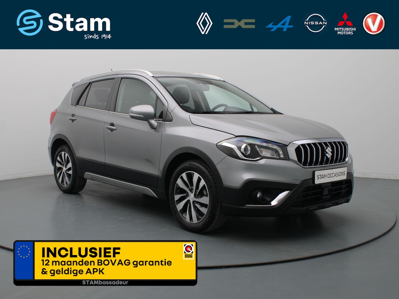 Suzuki S-Cross - 1.4 Boosterjet Stijl Camera | Adapt. Cruise | Navi | Parkeersens. v+a | Stoelverw. | Panor - AutoWereld.nl