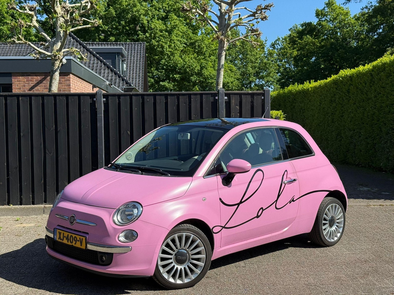 Fiat 500 - 1.2 Lounge ROZE automaat PANO - AutoWereld.nl