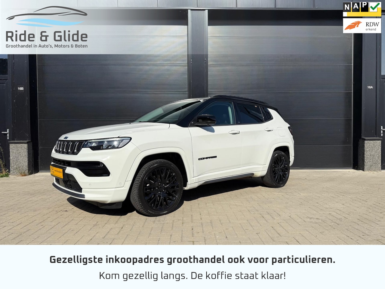 Jeep Compass - 4xe 240 Plug-in Hybrid Electric S 360 camera BTW Garantie - AutoWereld.nl