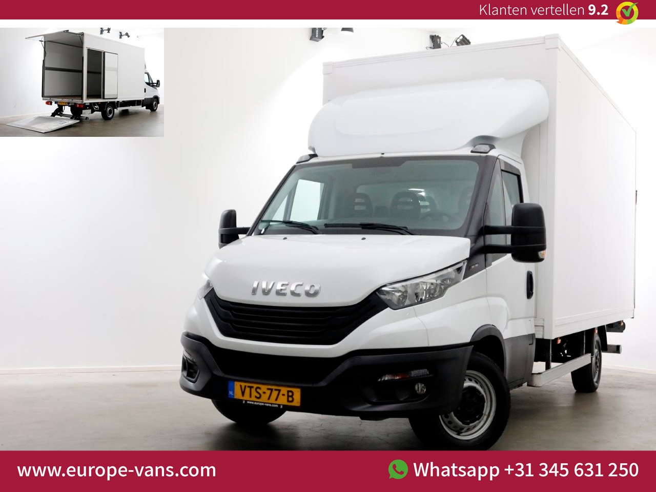Iveco Daily - 35S18 3.0 180pk Bakwagen met laadklep 1008kg laadverm. 09-2022 - AutoWereld.nl