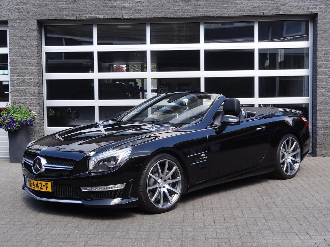 Mercedes-Benz SL-klasse Cabrio - AMG 63 V8 537pk Variodak-glas, Nav,KeylessGo,Distronic etc.. - AutoWereld.nl