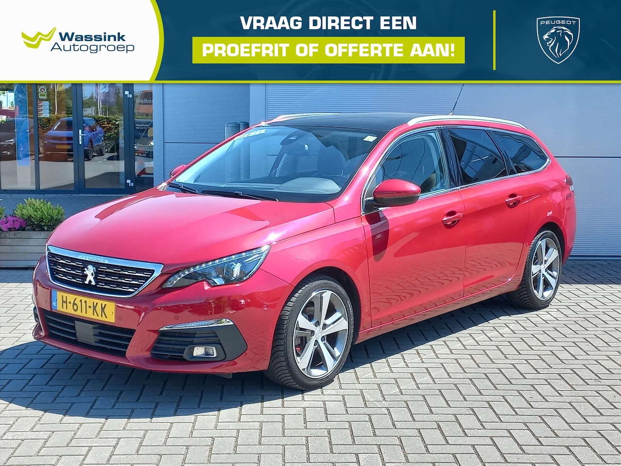 Peugeot 308 - 1.5 HDi 130pk Premium | Climate control | Navigatie | Trekhaak (1400kg) | Panorama dak | 1 - AutoWereld.nl
