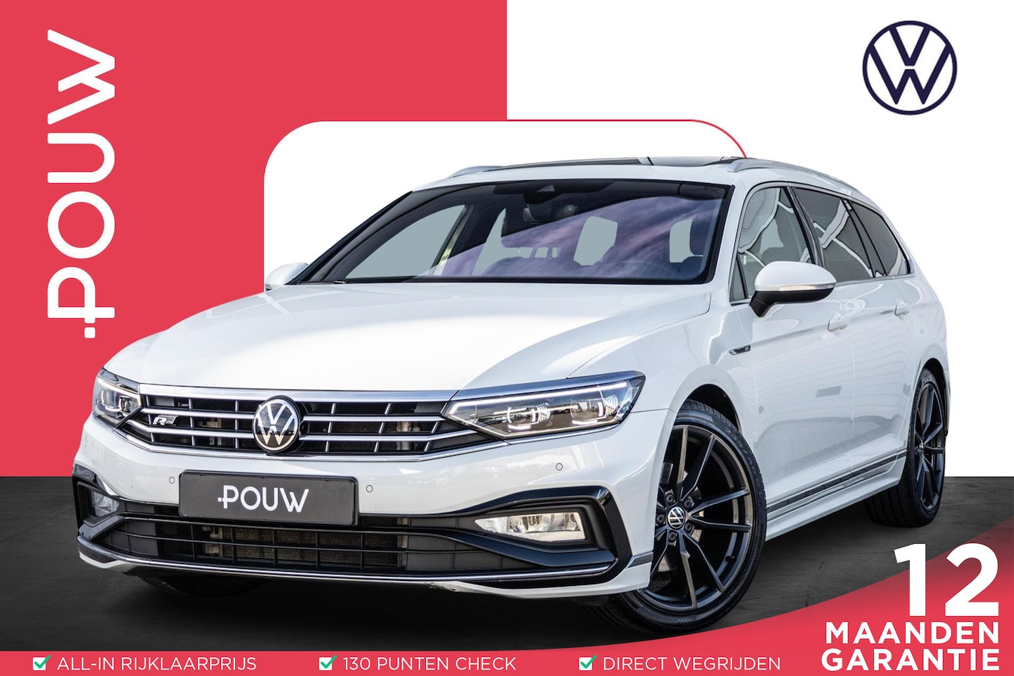 Volkswagen Passat Variant - 1.5 TSI 150pk DSG R-Line Business + | Panoramadak | Leer | Stoelverwarming | Achteruitrijc - AutoWereld.nl