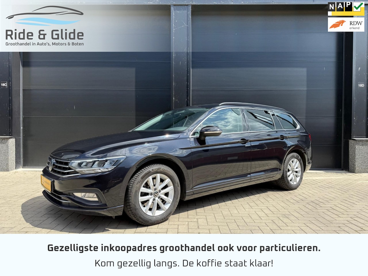 Volkswagen Passat Variant - 1.5 TSI Business Navi automaat 2023 70dkm BTW garantie - AutoWereld.nl