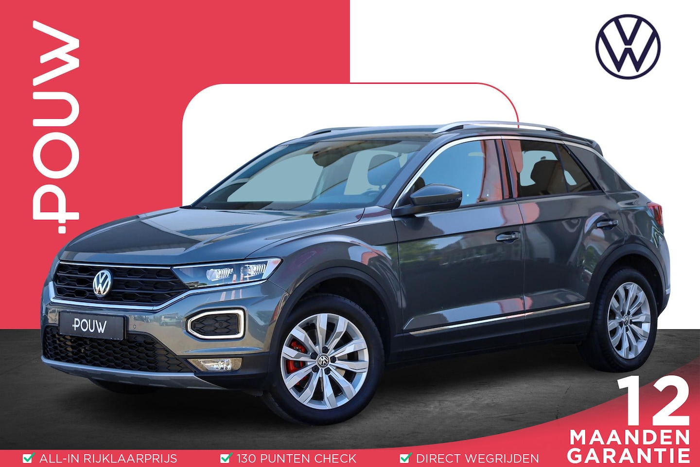 Volkswagen T-Roc - 1.5 TSI 150pk Sport | Trekhaak | Parkeersensoren | LED | Adaptive Cruise | Active Info - AutoWereld.nl