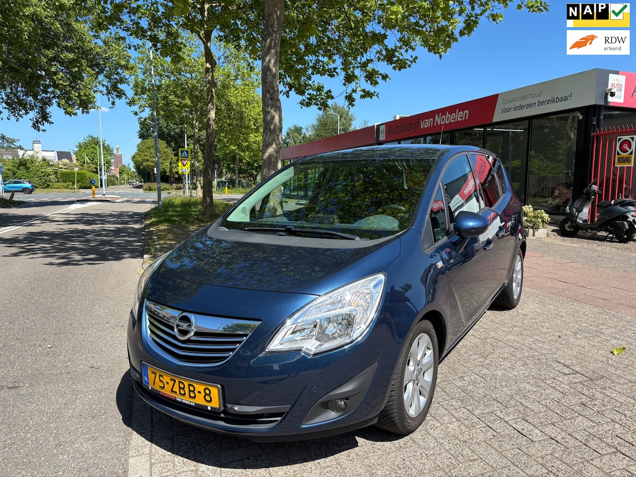 Opel Meriva - 1.4 Turbo Cosmo|AUTOMAAT|LAGE KMSTAND|NAVI|CRUISE CONTROL|PDC - AutoWereld.nl