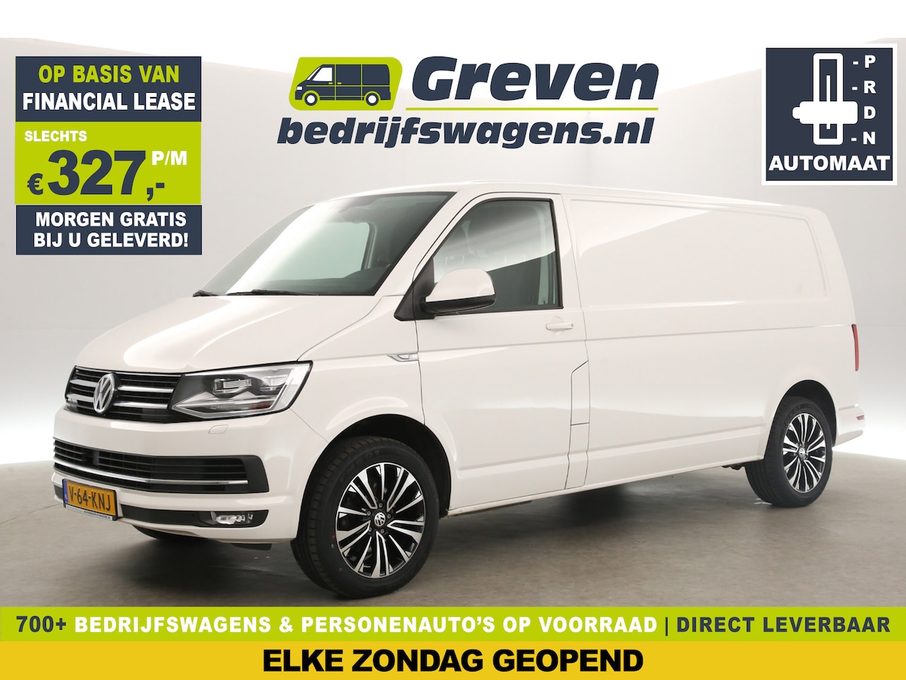 Volkswagen Transporter - 2.0 TDI L2H1 150PK DSG Automaat LED Airco Camera Cruise 18"LMV Trekhaak 3 Persoons PDC - AutoWereld.nl