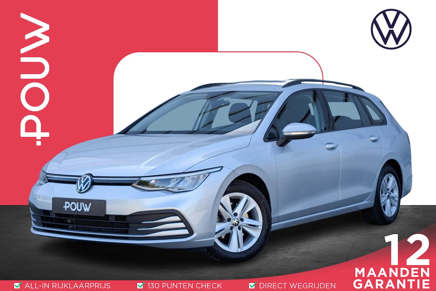 Volkswagen Golf Variant - 1.0 TSI 110pk Life | Navigatie | Adaptive Cruise | App Connect - AutoWereld.nl