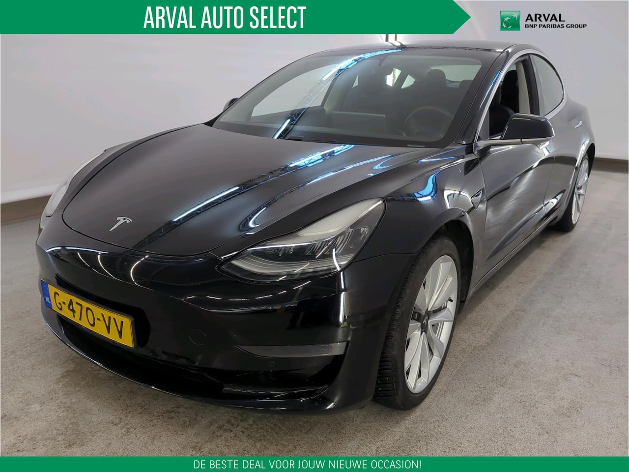 Tesla Model 3 - Long Range RWD Long Range AWD 75 kWh 351pk | 19" Velgen | Zwart interieur | Accu SOH 88% | Solid Black - AutoWereld.nl
