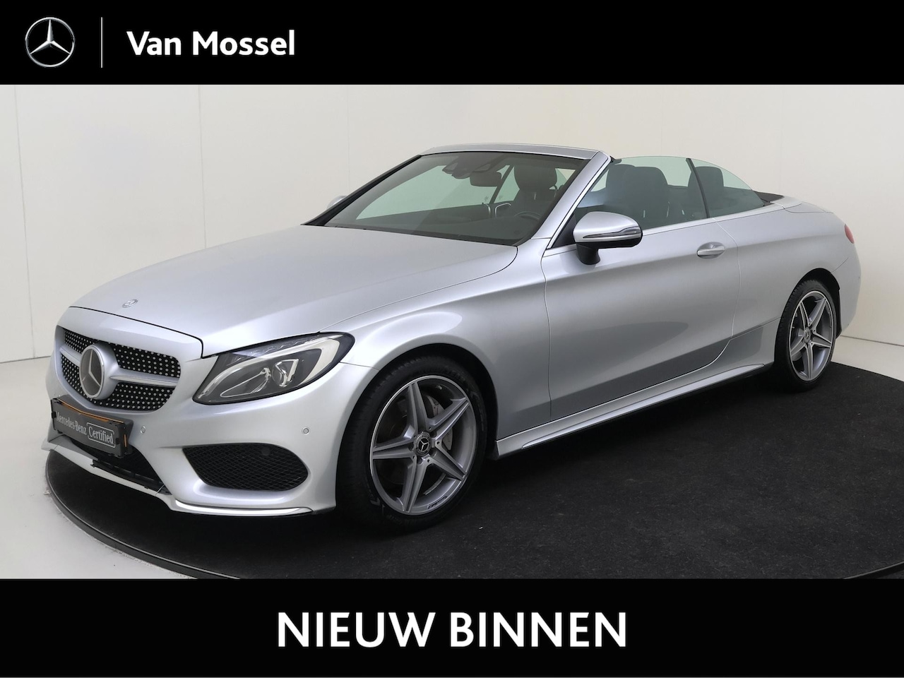 Mercedes-Benz C-klasse Cabrio - 200 Ambition / AMG/ 18 inch/ Leder/ Rijassistentie/ 1e eigenaar - AutoWereld.nl