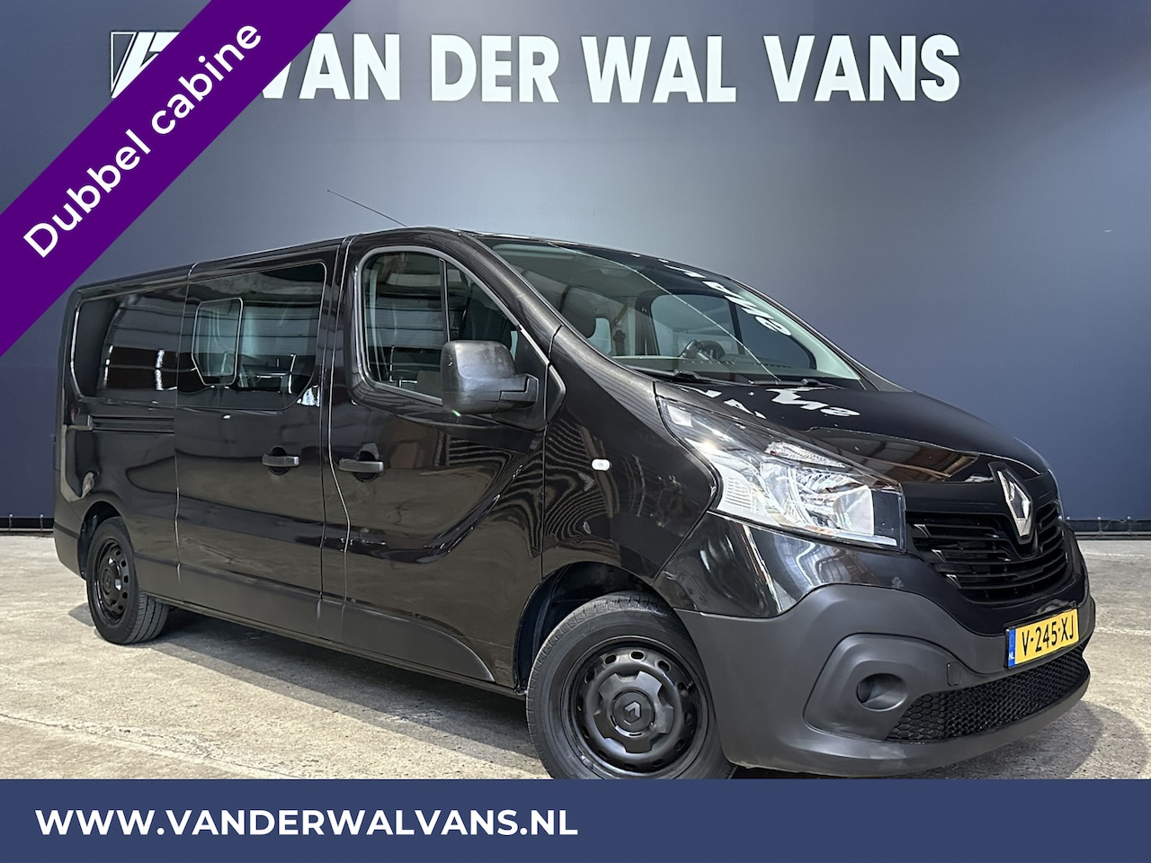 Renault Trafic - 1.6 dCi L2H1 Dubbele cabine Euro6 Airco | 6-Zits | Navigatie | Cruisecontrol | Trekhaak Pa - AutoWereld.nl