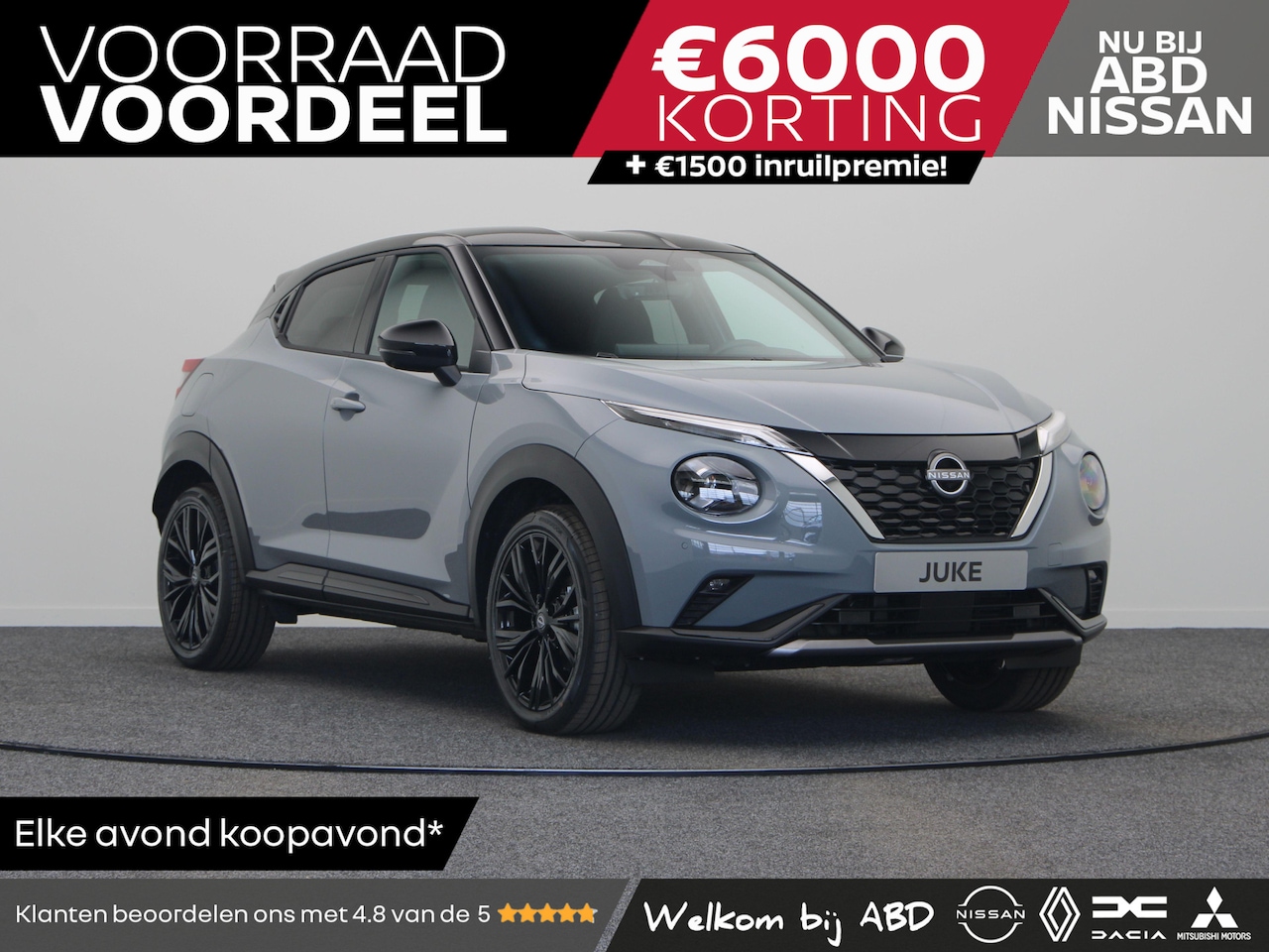 Nissan Juke - N-Sport + Technology Pack + Light Cold Pack 1.6L HYBRID 143 | 17" Lichtmetalen velgen | 19 - AutoWereld.nl