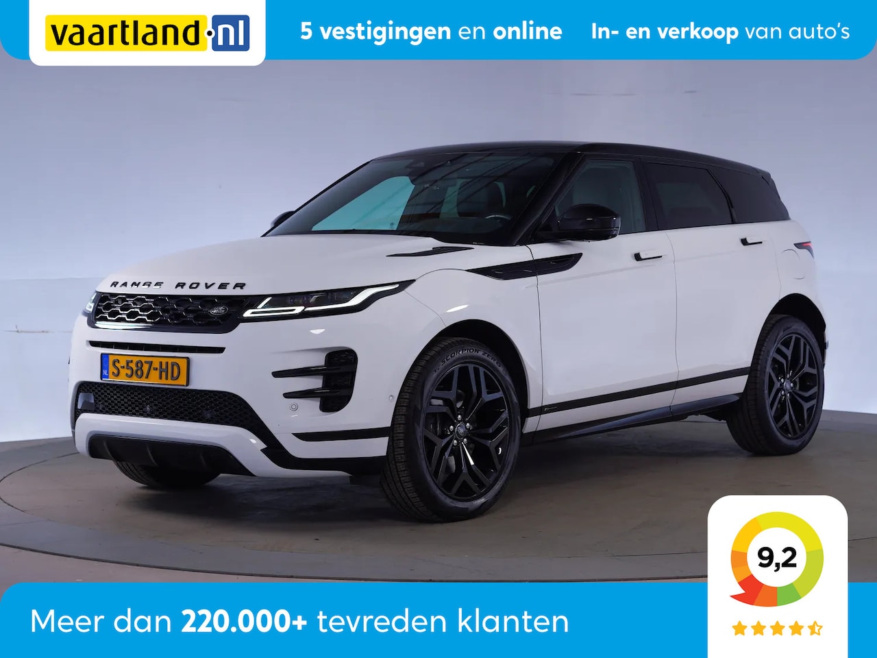 Land Rover Range Rover Evoque - 1.5 P300e AWD R-Dynamic HSE [ Panorama Leder Stoelverwarming ] - AutoWereld.nl