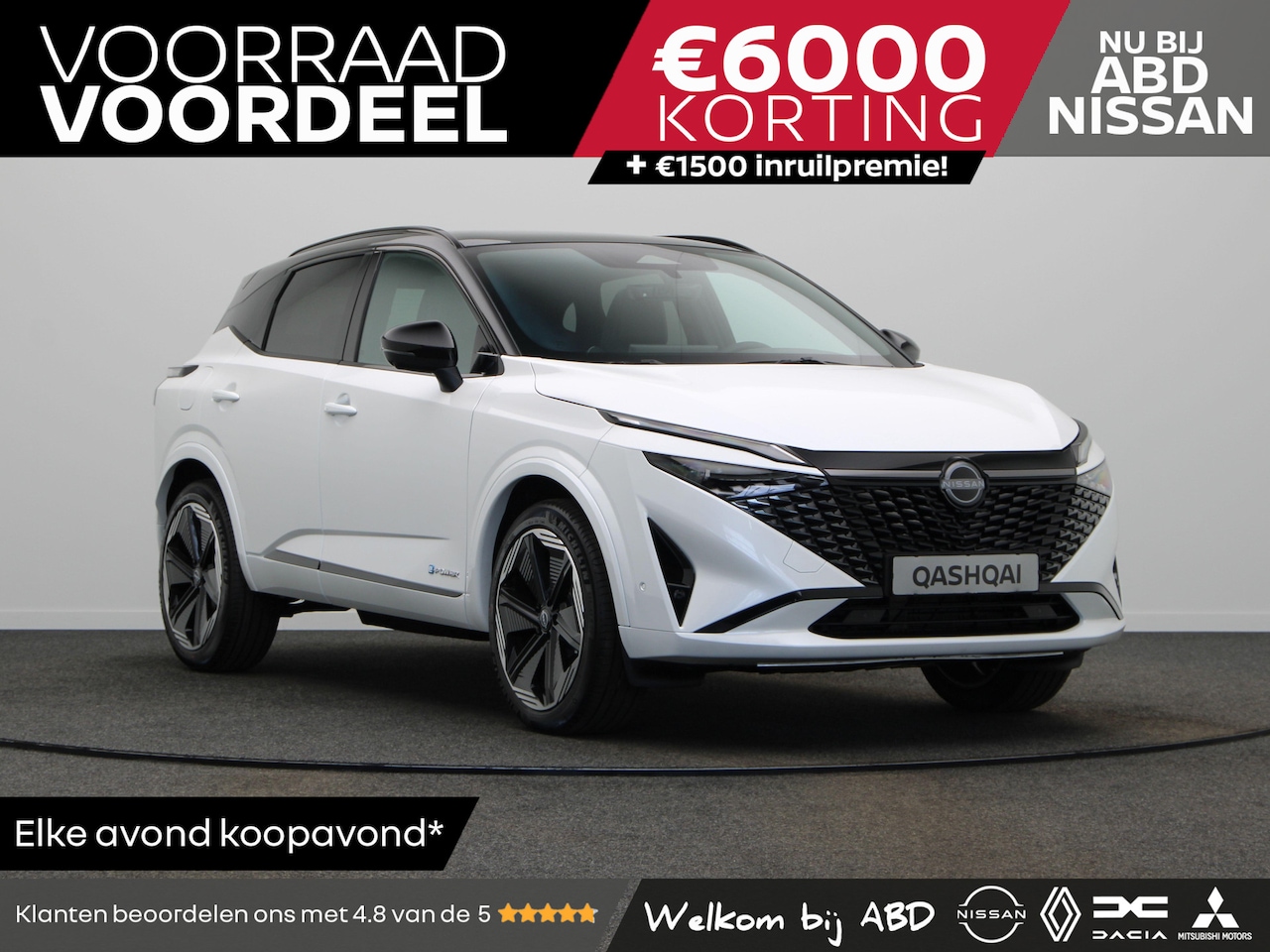 Nissan Qashqai - N-Design + Panoramisch glazen dak + Cold Pack e-Power 190 | 12.3" TFT digitale cockpit | A - AutoWereld.nl