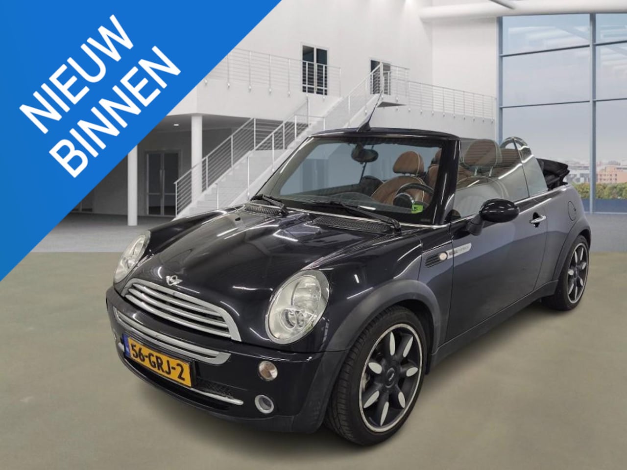 MINI Cabrio - Mini 1.6 Cooper Sidewalk Airco, LEDER, 17" LMV, Stoelverwarming - AutoWereld.nl