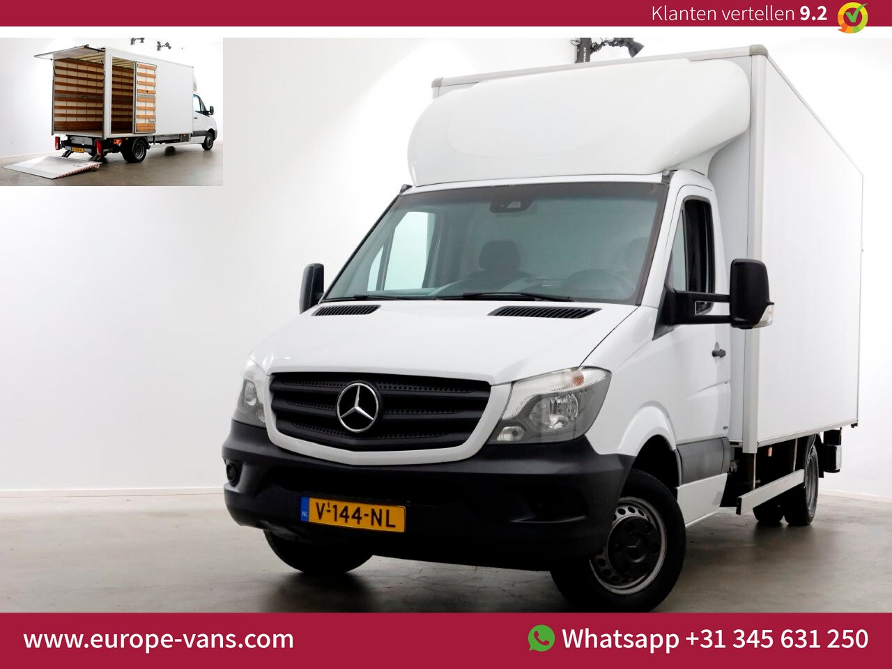 Mercedes-Benz Sprinter - 514 CDI 143pk E6 7G Automaat Bakwagen met laadklep en zijdeur 03-2018 - AutoWereld.nl