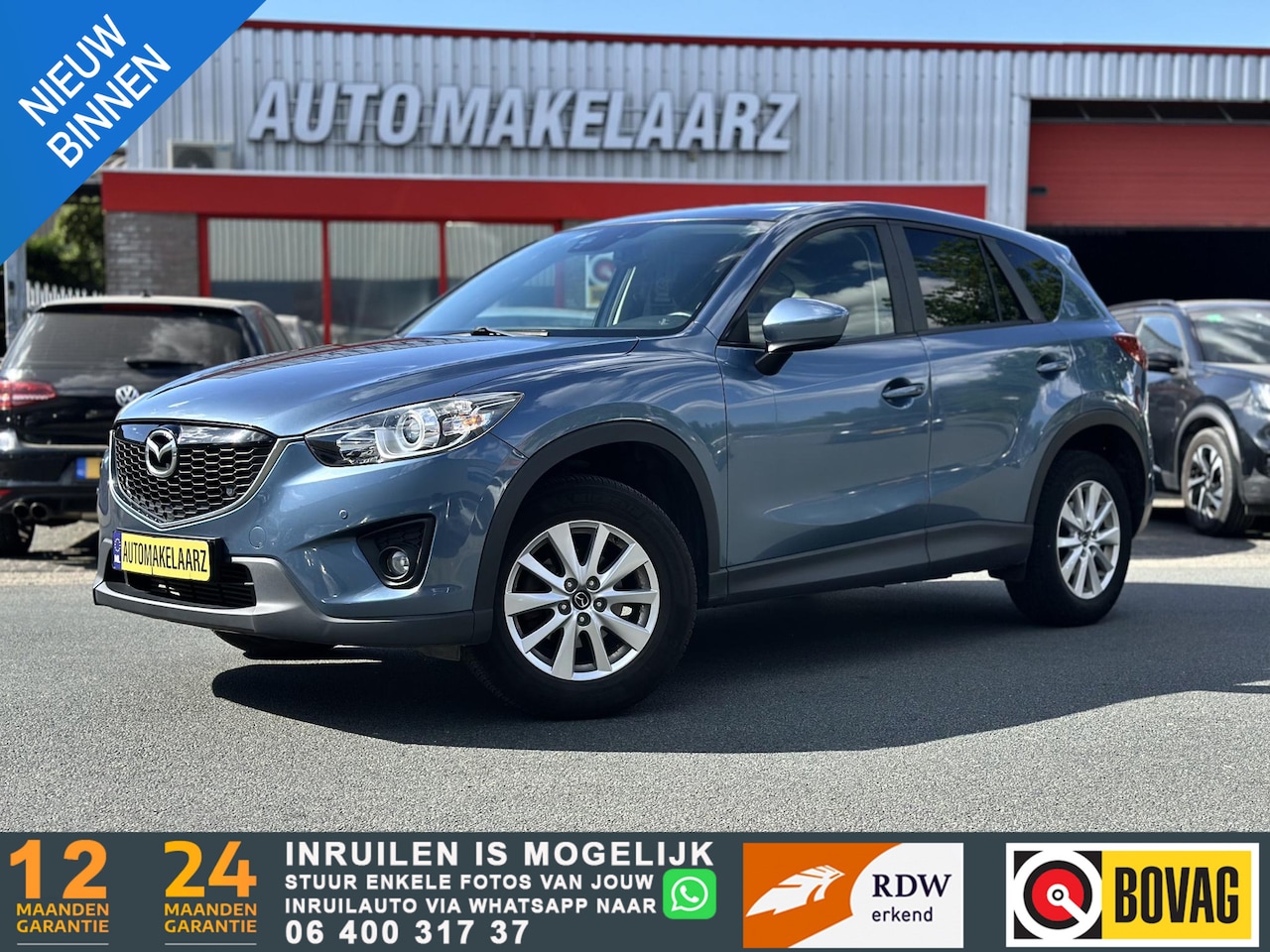 Mazda CX-5 - 2.2D 4WD Sky-Active TREKHAAK|NAVI|ROETFILTER NIEUW - AutoWereld.nl