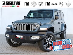 Jeep Wrangler Unlimited - 4xe 380 PK Sahara | Schuifdak | Leder | Camera | Navi | 20"