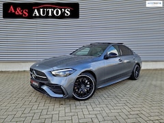 Mercedes-Benz C-klasse - 300 e AMG Panodak Distronic Memory 360camera Carbon 19inc