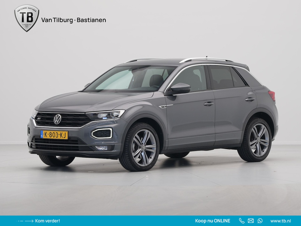 Volkswagen T-Roc - 1.5 TSI 150pk Sport Business R Line Navigatie Trekhaak Camera Elek. kofferklep 204 - AutoWereld.nl