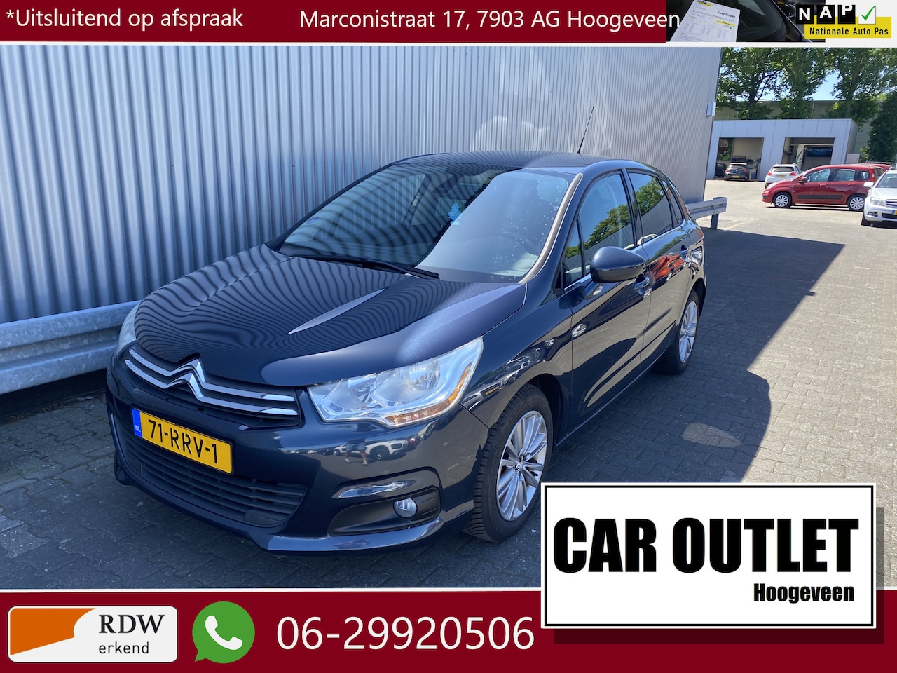 Citroën C4 - 1.6 THP Ligne Business EGS AUTOMAAT, Clima, Navi, CC, PDC, LM, Trekh, z.g.a.n. APK – Inrui - AutoWereld.nl