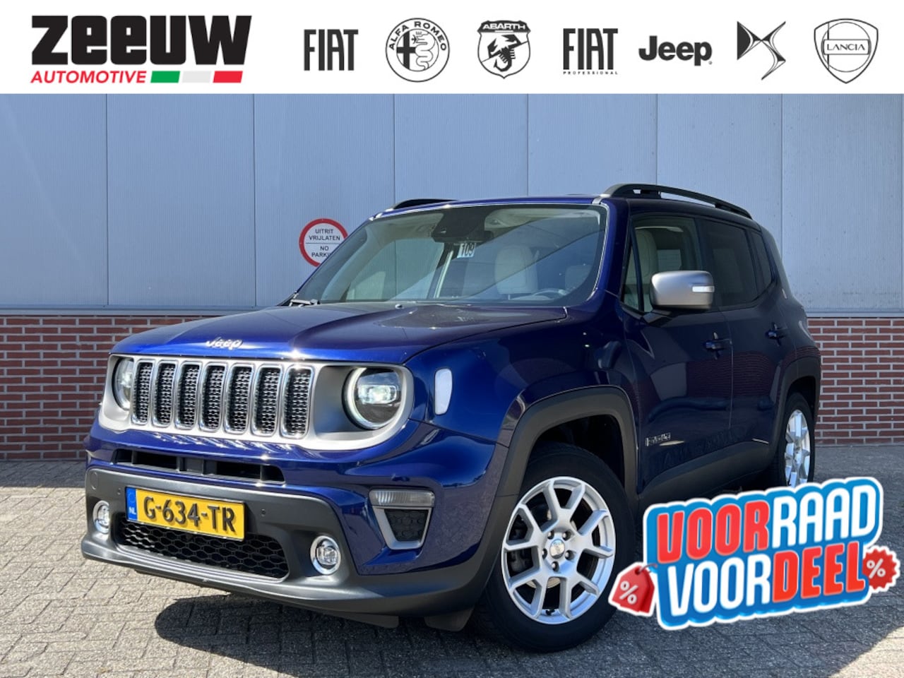 Jeep Renegade - 1.0 Turbo 120 PK Limited | Leder | Navi | Clima | Carplay | 17" - AutoWereld.nl