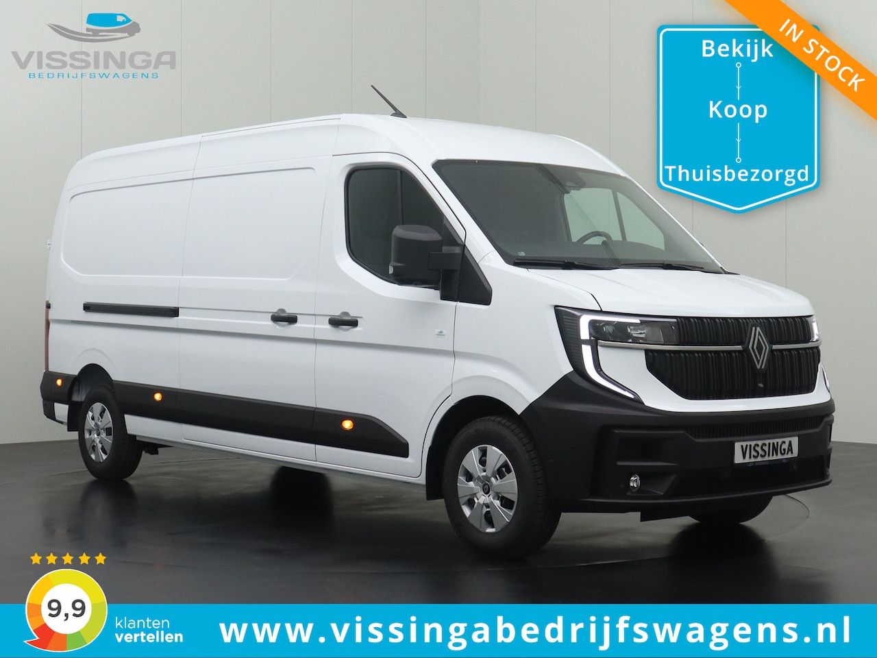 Renault Master - L3H2 170 pk Extra Luxe Blanc Mineral (wit) - AutoWereld.nl
