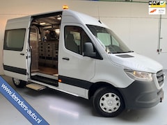 Mercedes-Benz Sprinter - SERVICEWAGEN 314 AUTOMAAT 2.2 CDI 140PK L2H2 EURO6 ECC M-BUX INRICHTING TREKHAAK TREEPLANK