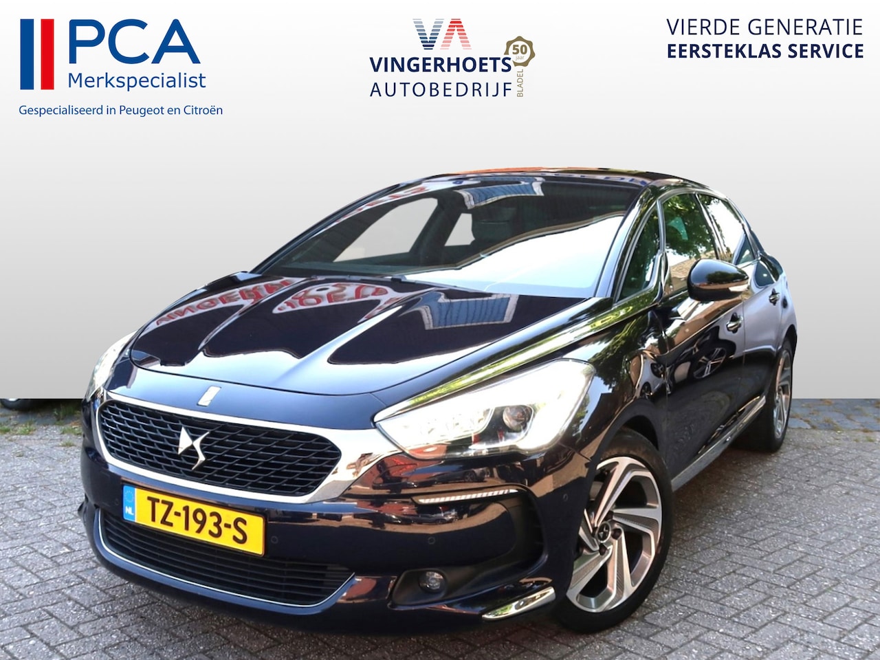 DS 5 - 1.6-16v. 165 Pk. *** BOMVOL *** * Zwart Leder * Massage Verwarming * Panoramadak * Trekhaa - AutoWereld.nl