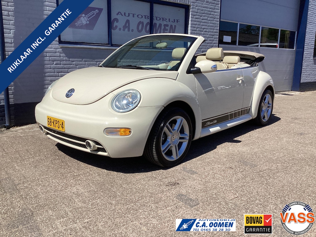 Volkswagen New Beetle Cabriolet - 1.8-5V Turbo Leer lm velgen automaat nwe distributie cruise control - AutoWereld.nl