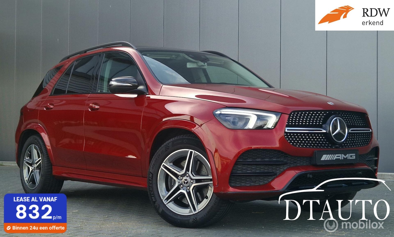 Mercedes-Benz GLE-Klasse - GLE 300 4MATIC Grijs Kenteken AMG Pano Night Burmester Distr - AutoWereld.nl